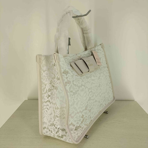 メゾンドフルール Maison de FLEUR レースクリアリボントートバッグ レディース