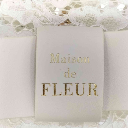 メゾンドフルール Maison de FLEUR レースクリアリボントートバッグ レディース