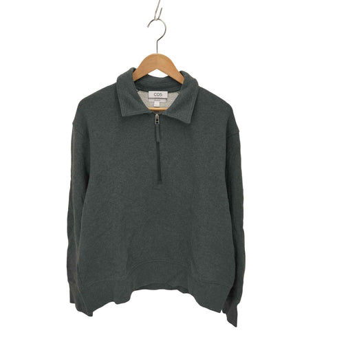 コス COS リラックスフィット ハーフジップ スウェット メンズ import:M