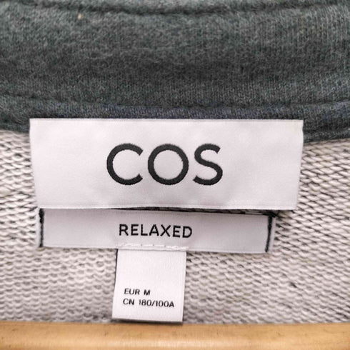 コス COS リラックスフィット ハーフジップ スウェット メンズ import:M