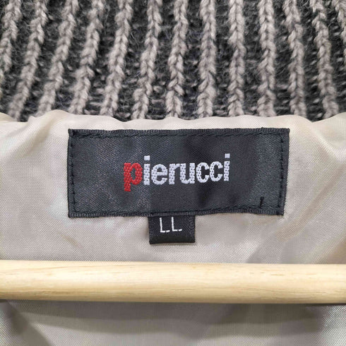 Pierucci ピエルッチ ウール100 裏地付き ヘチマ襟 ショールカラー カーディガン メンズ LL