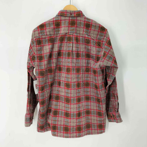 COTTON SEAR プリント柄 コーデュロイチェックシャツ メンズ 42-16½