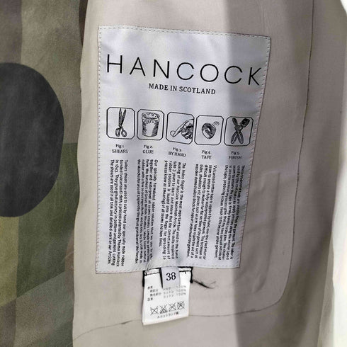 HANCOCK × Pierre-Louis Mascia 14SS スコットランド製 ゴム引き レインコート メンズ 38