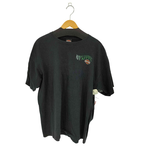 ハーレーダビッドソン HARLEY-DAVIDSON 00s USA製 ST.KITTS イラストプリント クルーネックTシャツ メンズ 2X