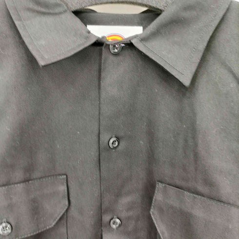 ディッキーズ Dickies WIDE WORK SHIRT ワンポイントロゴ ワークシャツ メンズ import:L