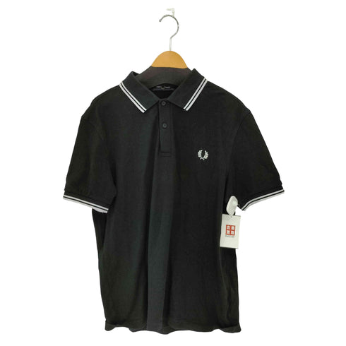 フレッドペリー FRED PERRY ロゴ刺繍 鹿の子織り コットン半袖ポロシャツ メンズ import:L