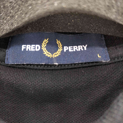 フレッドペリー FRED PERRY ロゴ刺繍 鹿の子織り コットン半袖ポロシャツ メンズ import:L