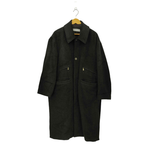 クルニ CULLNI 24AW Moheir Mix Shaggy Double Pocket Long Coat モヘアミックス シャギー ダブルポケット ロングコート メンズ JPN:2