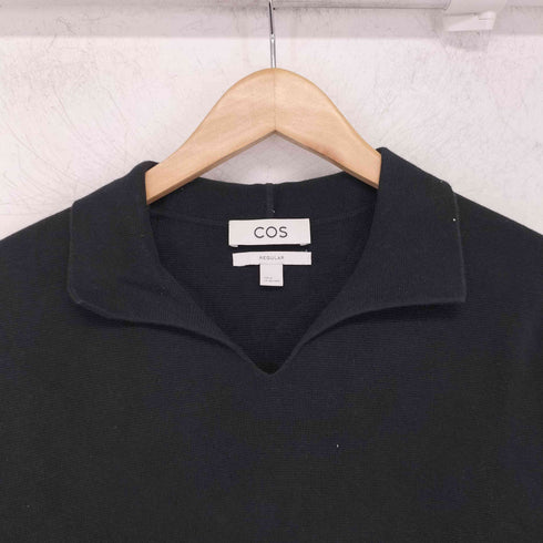 コス COS REGULAR スキッパーニットポロシャツ メンズ import:M