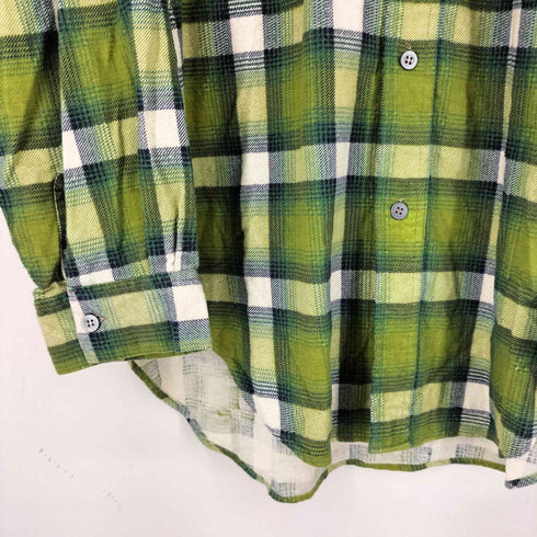 70S プリント ネルシャツ メンズ