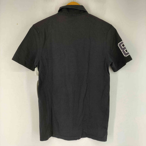 バーバリーブラックレーベル BURBERRY BLACK LABEL ロゴアップリケ S/S ポロシャツ レディース JPN:2