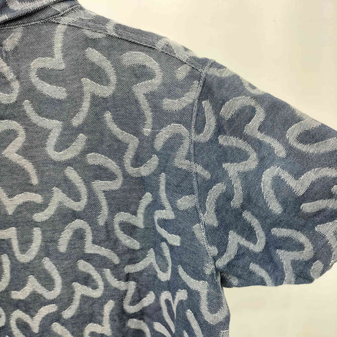 エヴィス EVISU カモメ総柄 半袖ポロシャツ レディース JPN:38