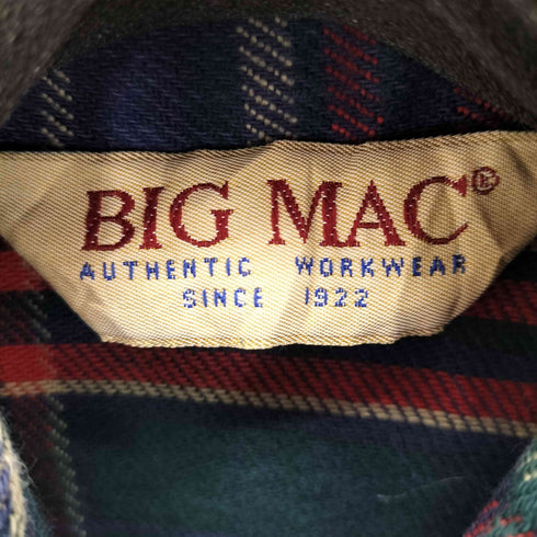 ビッグマック BIG MAC チェックネルシャツ メンズ