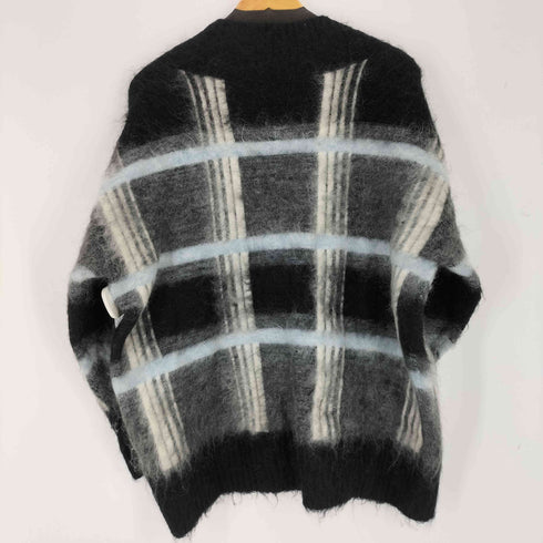 コス COS モヘア混 チェック柄 Vネックニット レディース import:L