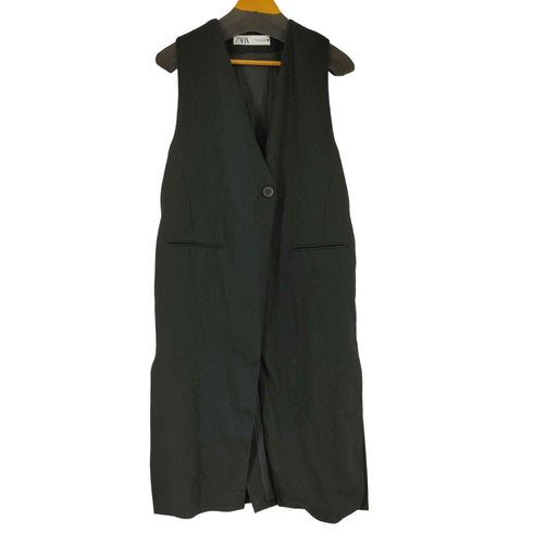ザラ ZARA テーラード ロングベスト レディース JPN:L