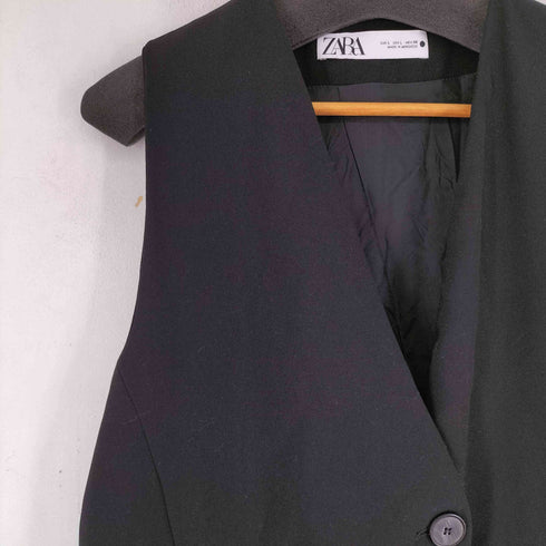 ザラ ZARA テーラード ロングベスト レディース JPN:L