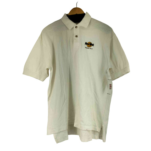 ハードロックカフェ Hard Rock Cafe 00S USA製 ロゴ刺繍 S/S ポロシャツ メンズ import:XL