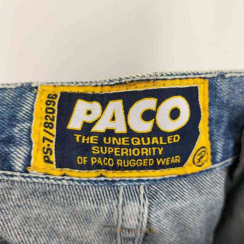PACO ポケットデザイン カーゴハーフデニムパンツ メンズ US:34-35