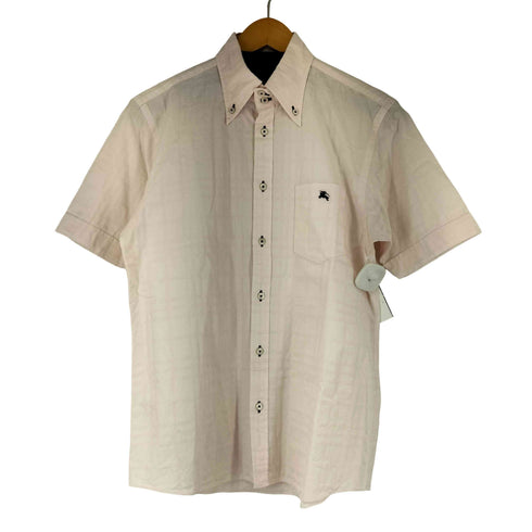 バーバリーブラックレーベル BURBERRY BLACK LABEL チェック S/S シャツ メンズ JPN:2