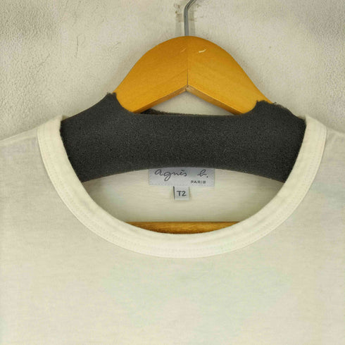 アニエスベー agnes b. ロゴプリント L/S Tシャツ レディース T2