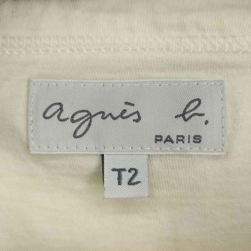 アニエスベー agnes b. ロゴプリント L/S Tシャツ レディース T2