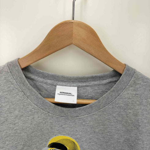 ノーマニュアル NOMANUAL グラフィックデザイン クルーネック Tシャツ メンズ