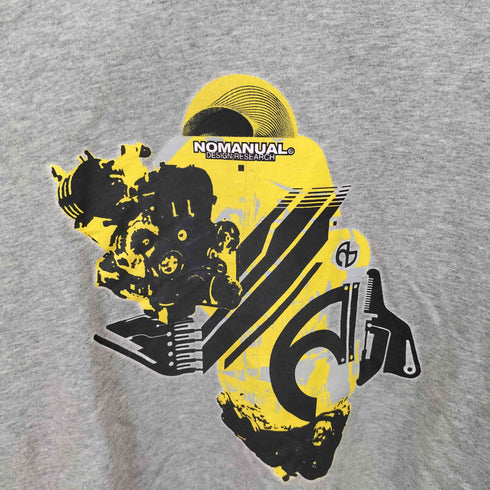ノーマニュアル NOMANUAL グラフィックデザイン クルーネック Tシャツ メンズ