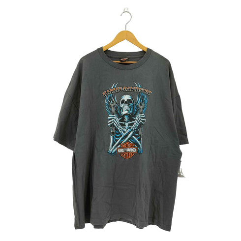 ハーレーダビッドソン HARLEY-DAVIDSON スカル レンチ イラストプリント クルーネックTシャツ メンズ 3XL