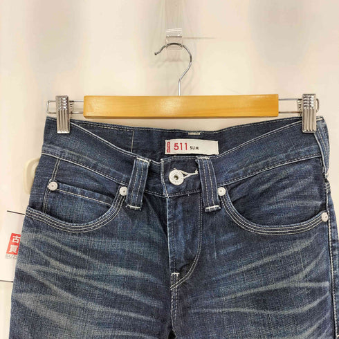 リーバイス Levis 00s 511 ボタン裏V11刻印 SLIM ストレートデニムパンツ Y2K レディース W29 L32