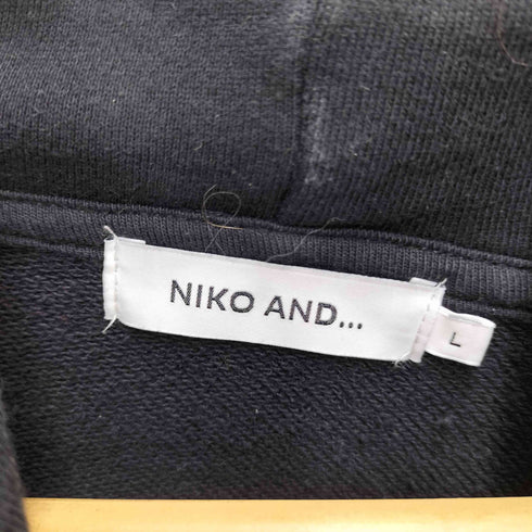 ニコアンド niko and... ピグメントロゴパーカー メンズ JPN:L