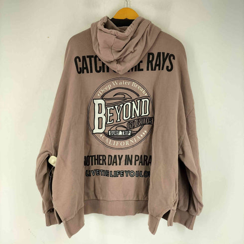 ジェイダ GYDA BEYOND サテンLOGO BIG パーカー レディース