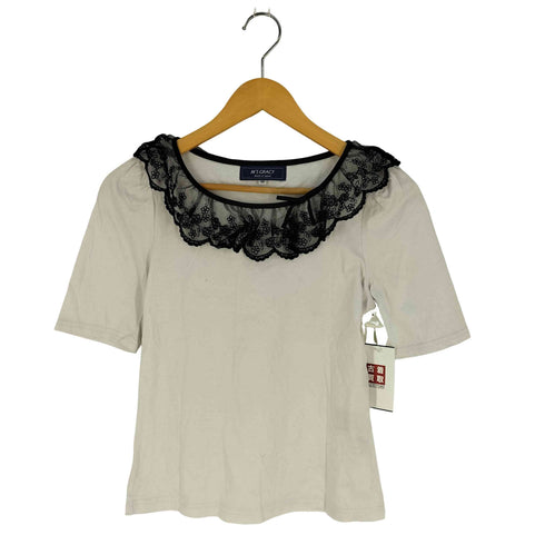 エムズグレイシー Ms GRACY レース リボン クルーネックTシャツ レディース JPN:38