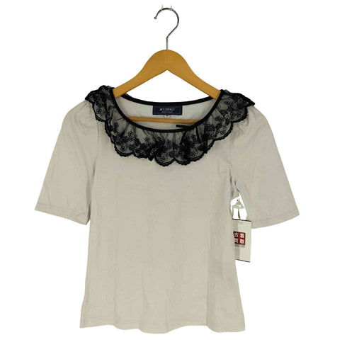 エムズグレイシー Ms GRACY レース リボン クルーネックTシャツ レディース JPN:38