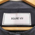 ルージュヴィフ Rouge vif lamb leather ラムレザー比翼ノーカラージャケット レディース 38