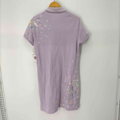 ポロラルフローレン POLO RALPH LAUREN THE MESH MINI ポニー刺繍 ペイント スプラッシュ デザイン ポロ ワンピース レディース import:L