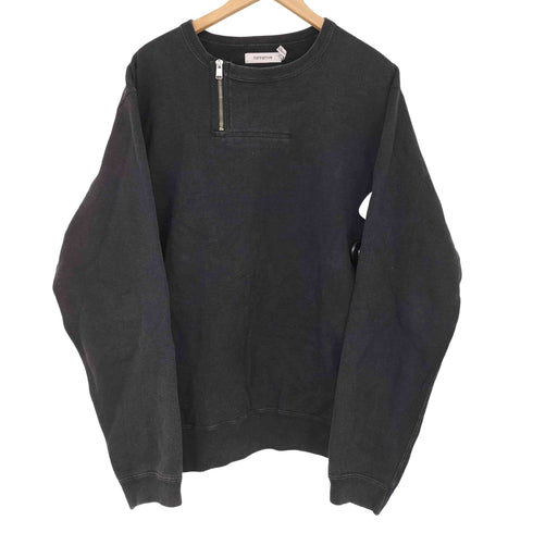 ノンネイティブ nonnative DWELLER HALF ZIP CREW COTTON SWEAT OVERDYED ジッパー付き クルーネック 長袖スウェット メンズ JPN:2
