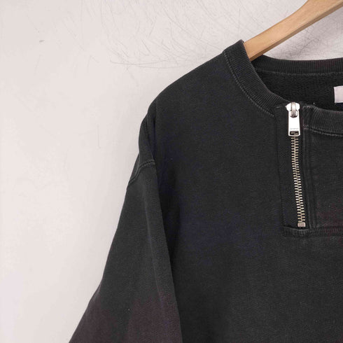 ノンネイティブ nonnative DWELLER HALF ZIP CREW COTTON SWEAT OVERDYED ジッパー付き クルーネック 長袖スウェット メンズ JPN:2