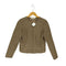 ナチュラルビューティーベーシック NATURAL BEAUTY BASIC lamb leather ラムレザーノーカラージャケット レディース S