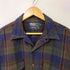 ポロバイラルフローレン Polo by RALPH LAUREN 90s USA製 オープンカラー 開襟 ウール チェックシャツ ボードシャツ メンズ import:L