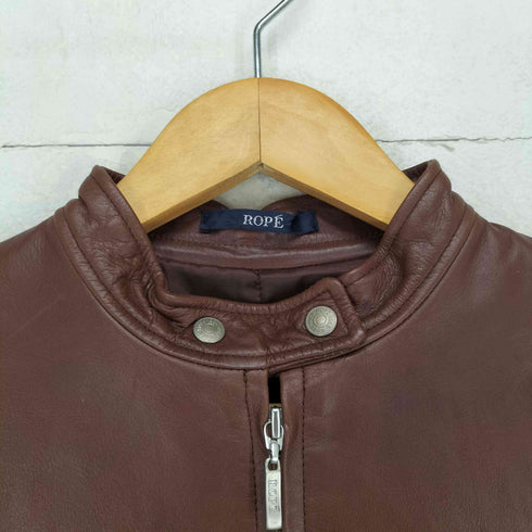 ロペ ROPE cow leather カウレザーシングルライダースジャケット レディース