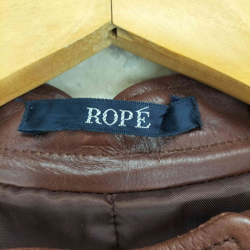 ロペ ROPE cow leather カウレザーシングルライダースジャケット レディース
