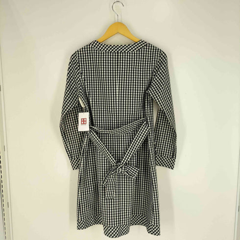 マッキントッシュフィロソフィー MACKINTOSH PHILOSOPHY ギンガムチェック ノーカラー ステンカラーコート レディース EUR:40