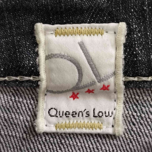 ボブソン BOBSON QUEEN'S LOW ヒゲ ステッチデザイン ジップフライ レイヤード フレア デニムパンツ レディース JPN:L