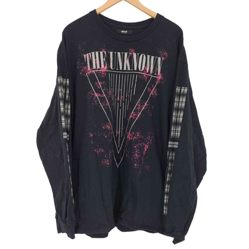 グラム glamb triangle long sleeve THE UNKNOWN クルーネック プリント 長袖ロンT メンズ JPN:M