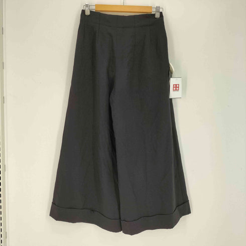 コムデギャルソン COMME des GARCONS AD2008 09SS トゥモローズブラック Tomorrows Black 2タック ポリ縮絨 ワイドスラックス パンツ レディース JPN:XS