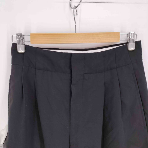 コムデギャルソン COMME des GARCONS AD2008 09SS トゥモローズブラック Tomorrows Black 2タック ポリ縮絨 ワイドスラックス パンツ レディース JPN:XS