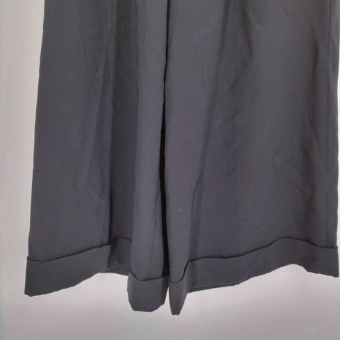 コムデギャルソン COMME des GARCONS AD2008 09SS トゥモローズブラック Tomorrows Black 2タック ポリ縮絨 ワイドスラックス パンツ レディース JPN:XS