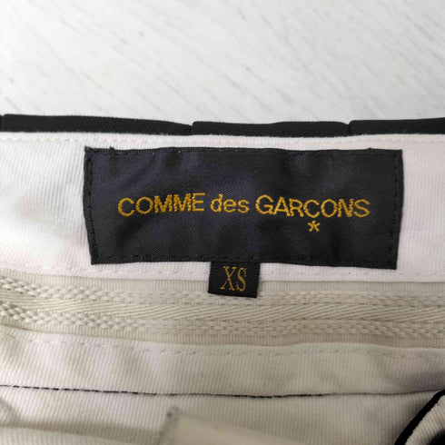 コムデギャルソン COMME des GARCONS AD2008 09SS トゥモローズブラック Tomorrows Black 2タック ポリ縮絨 ワイドスラックス パンツ レディース JPN:XS