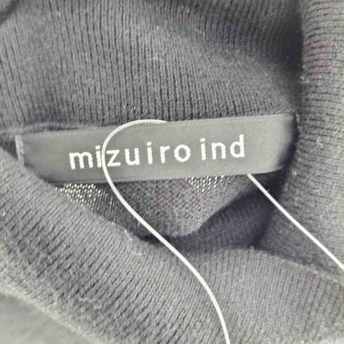 ミズイロインド mizuiro ind ハイネックニットベスト レディース