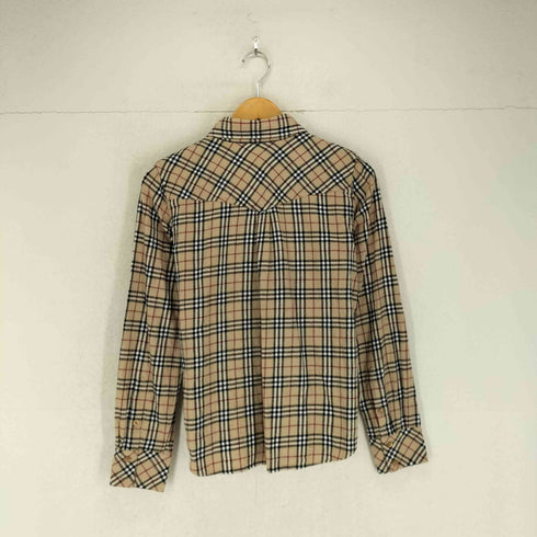 バーバリーブルーレーベル BURBERRY BLUE LABEL ホース刺繍ノバチェックシャツ レディース 38